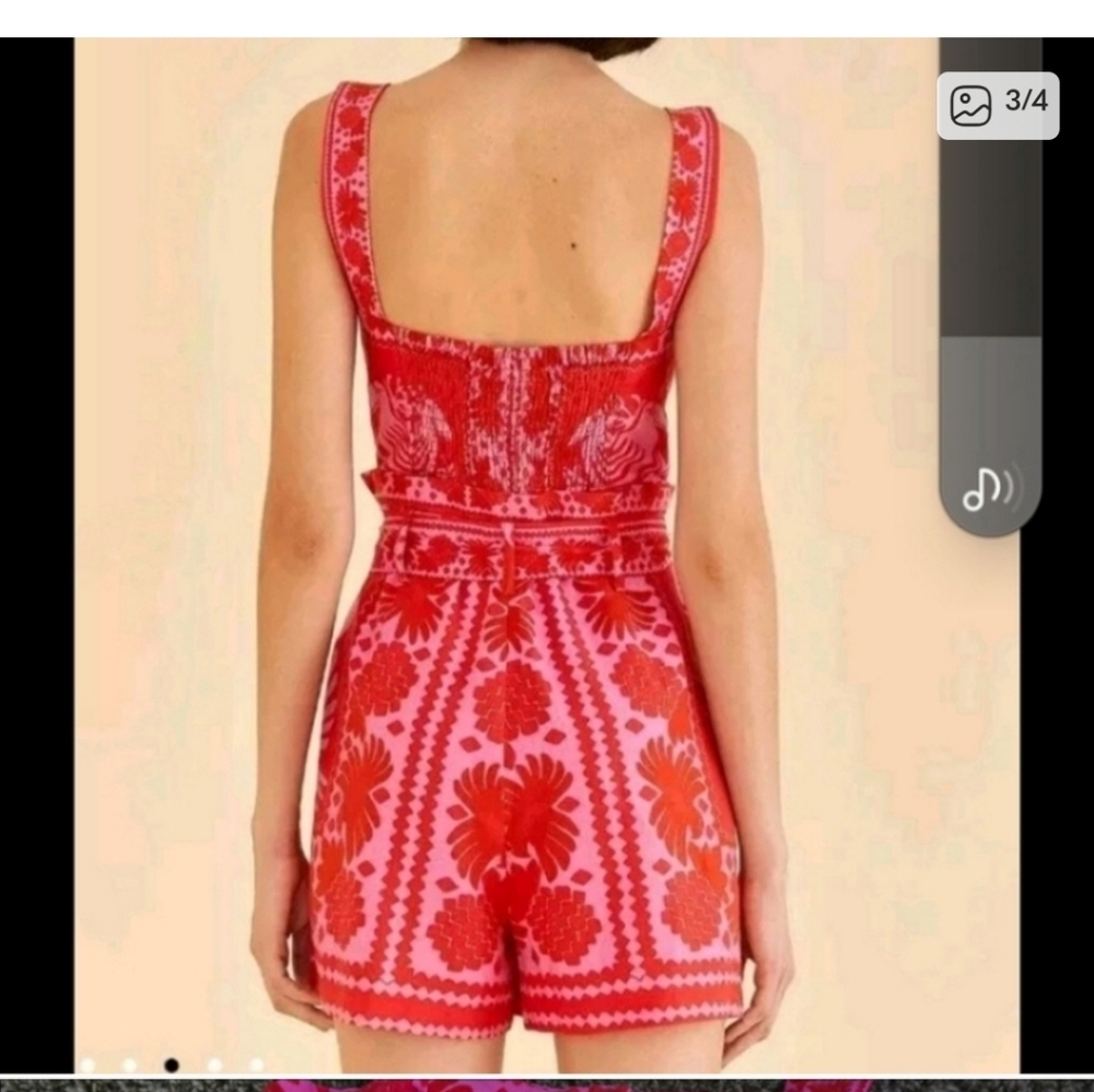 Farm Rio Red Romper - Picture 3 of 6